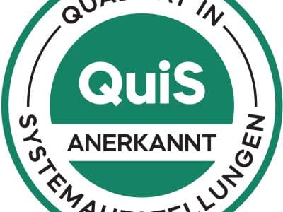 Qualitäts-Siegel erhalten